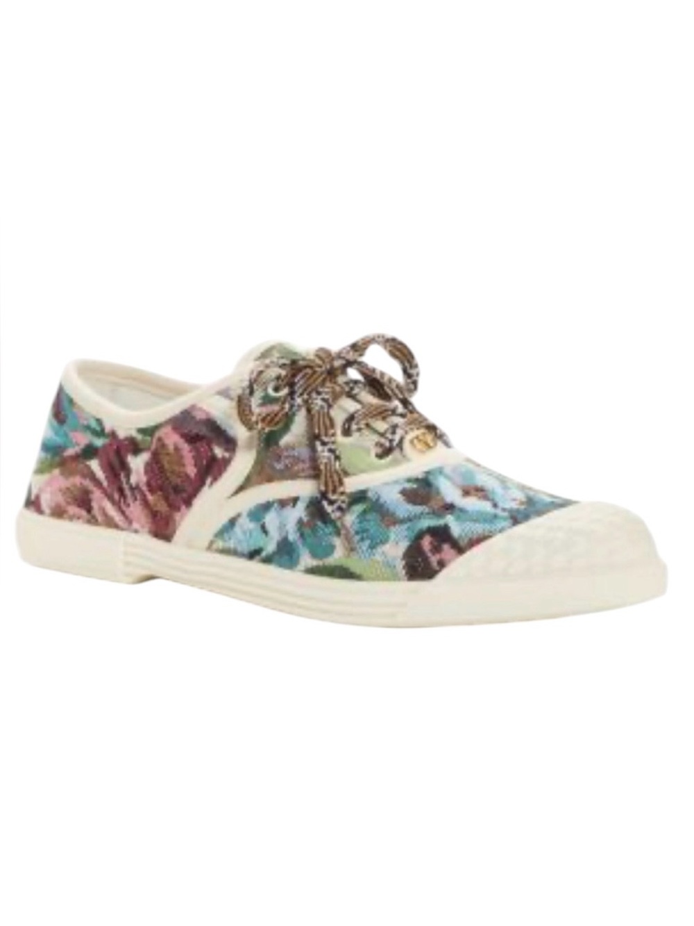 Authentic Valentino  Garavani Multicolor Floral Canvas Sneakers(Size 39.5)